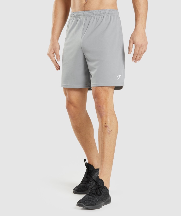 Sosire Pantaloni Scurți Tricotati Smokey Grey Gymshark