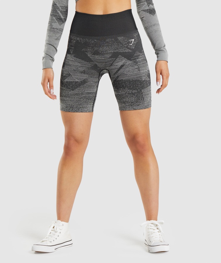 Gymshark Adapt Ombre Pantaloni Scurți Fără Sudură Triunghi-negru