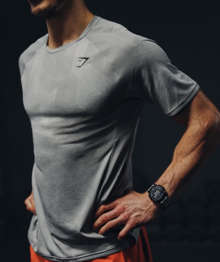 Tricou Gymshark Apex Gri Fumuriu-gri Deschis