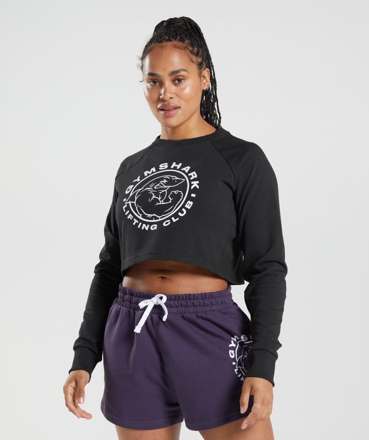 Pulover Decupat Gymshark Negru Legacy
