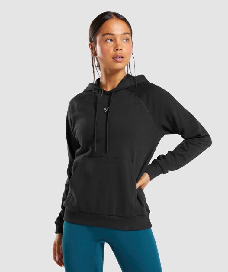 Hanorac De Antrenament Negru Gymshark