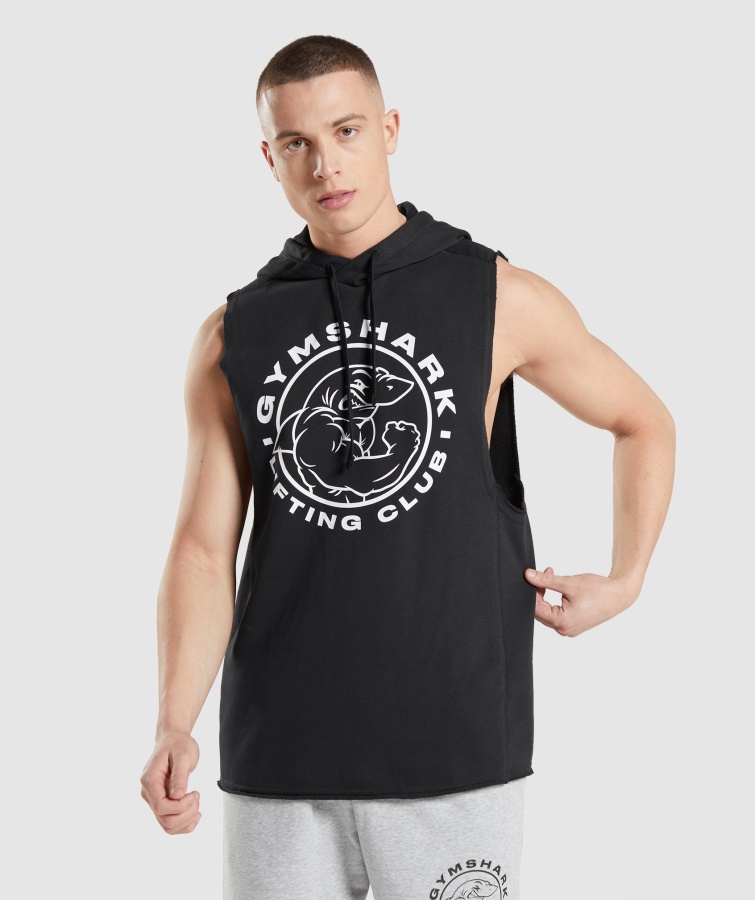 Hanorac Gymshark Legacy Drop Arm Negru