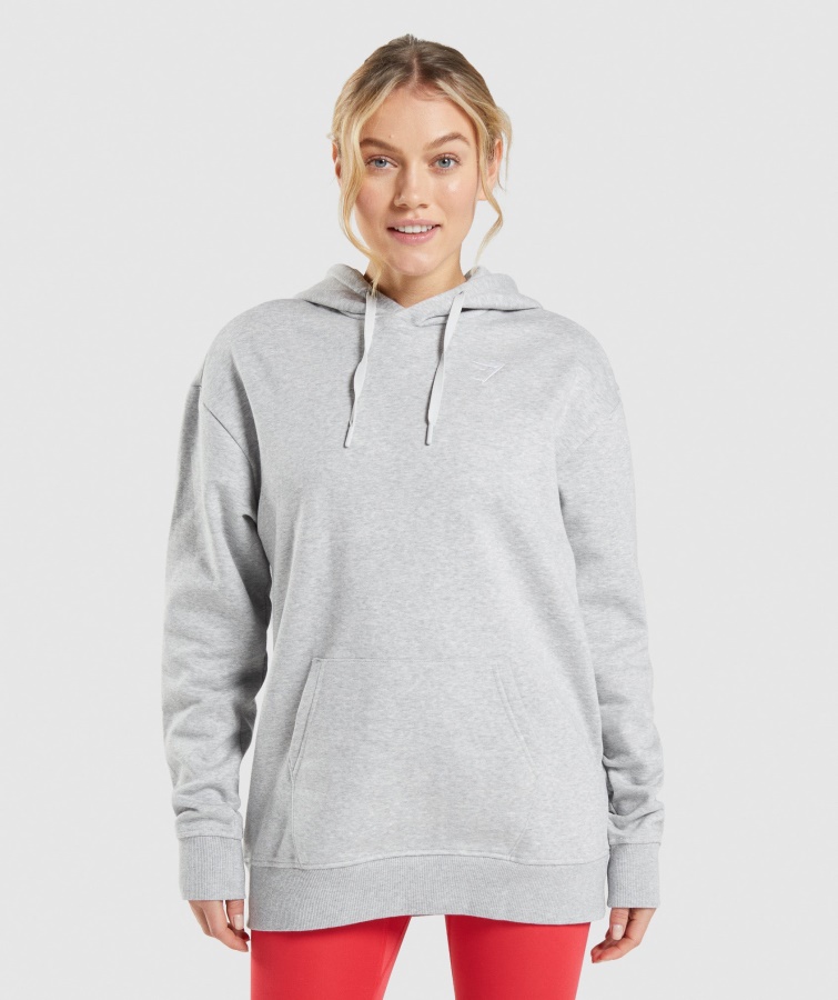 Hanorac Supradimensionat Gymshark Gri Deschis Marn
