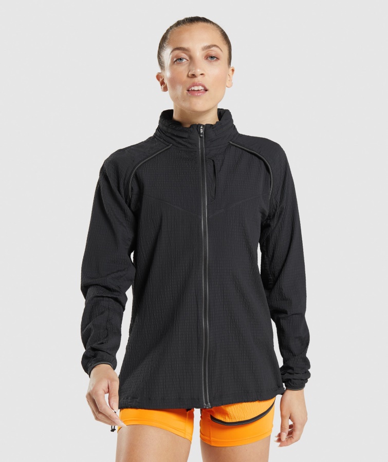 Jachetă De Vânt Gymshark Speed Neagră