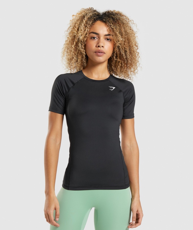 Tricou De Bază Pentru Antrenament Gymshark Negru