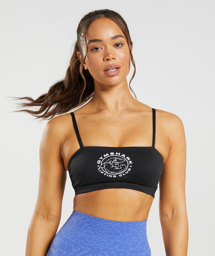 Sutien Bandeau Legacy Negru Gymshark