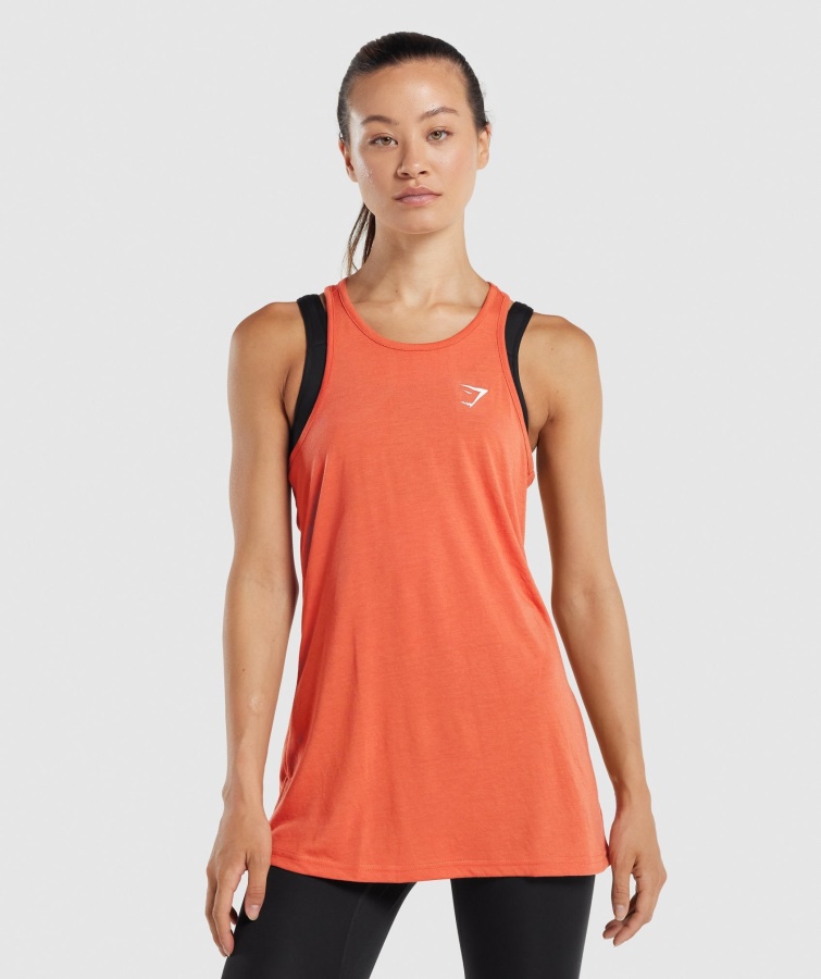 Antrenament Vestă Supradimensionată Portocaliu Gymshark